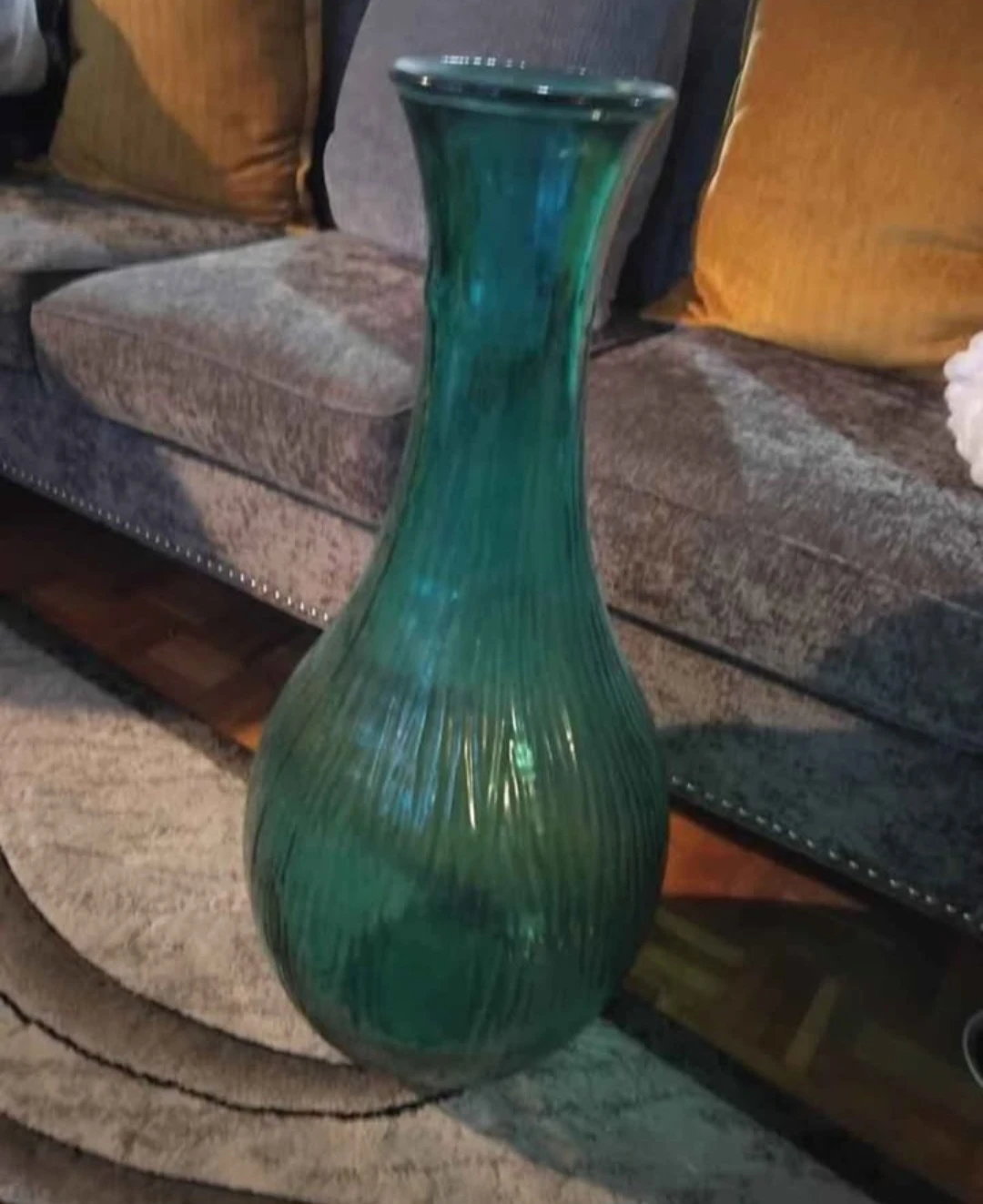 Green Glass Vase