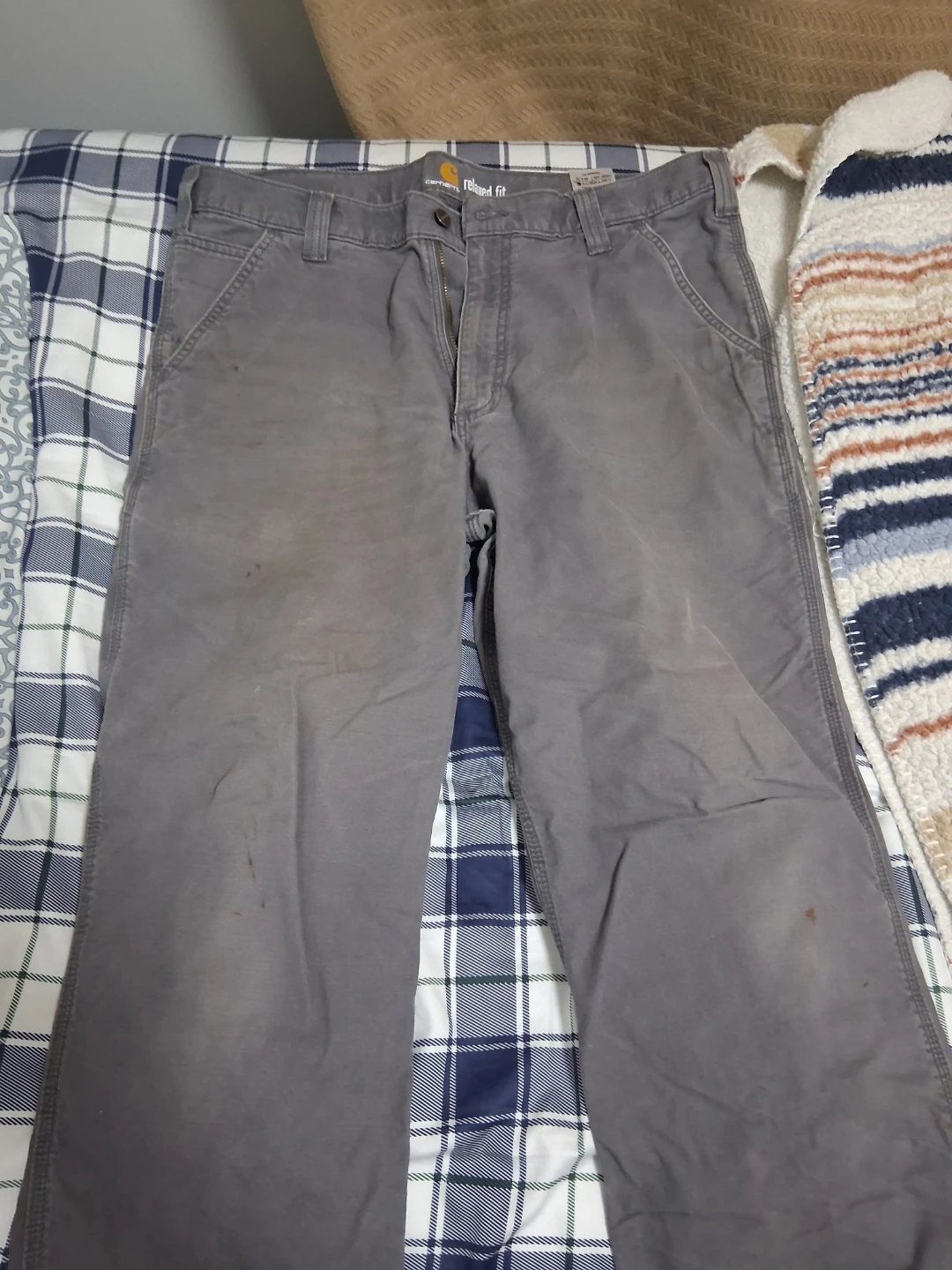 Carhartt Relaxed Fit Work Pants Grey