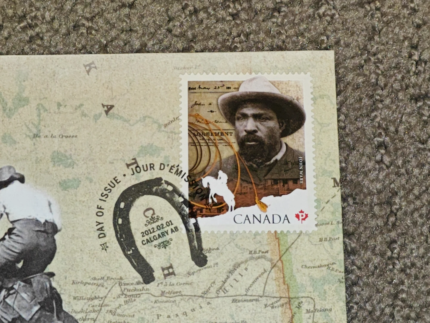 First Day Covers FDC John Ware Black History & Calgary Stampede - photo 2