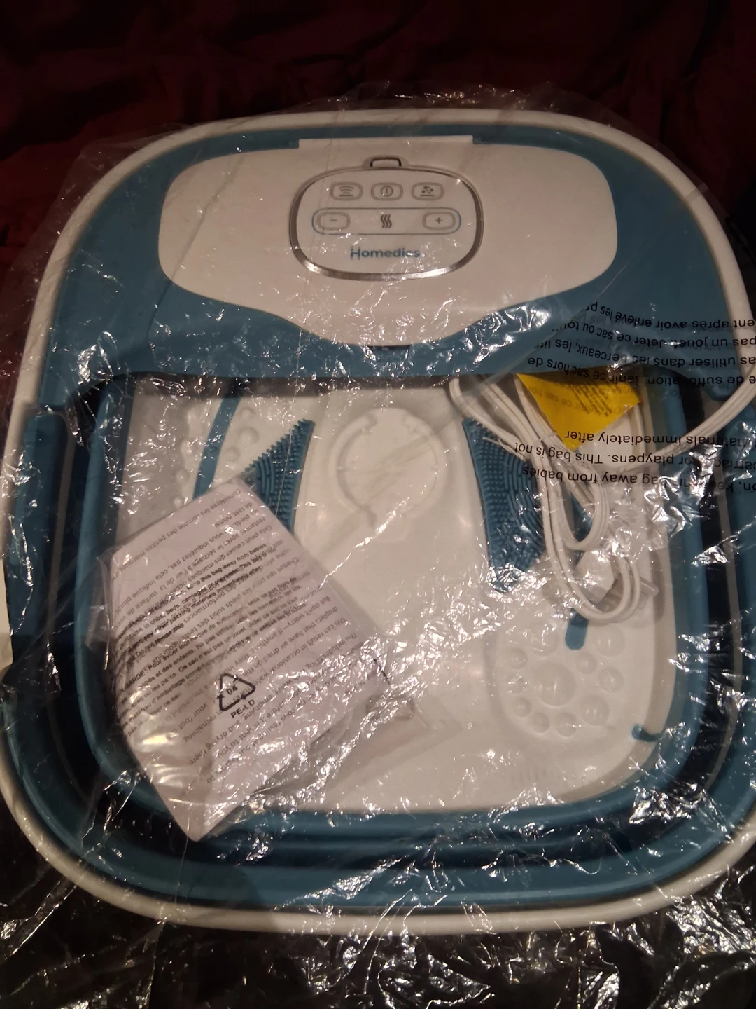 HOMEDICS FOOT BATH NEW
