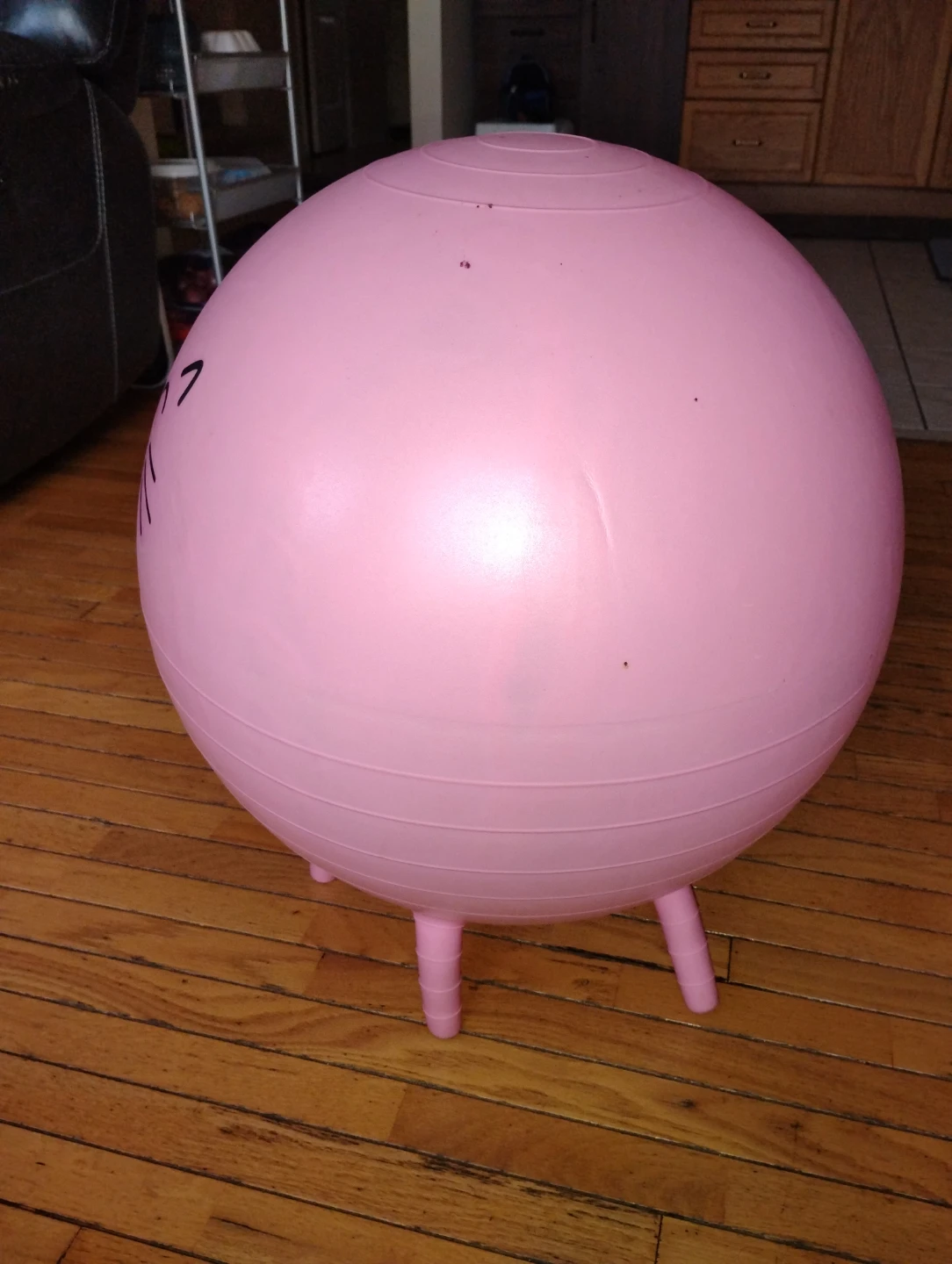 Pink Hopping Ball with Face - photo 3