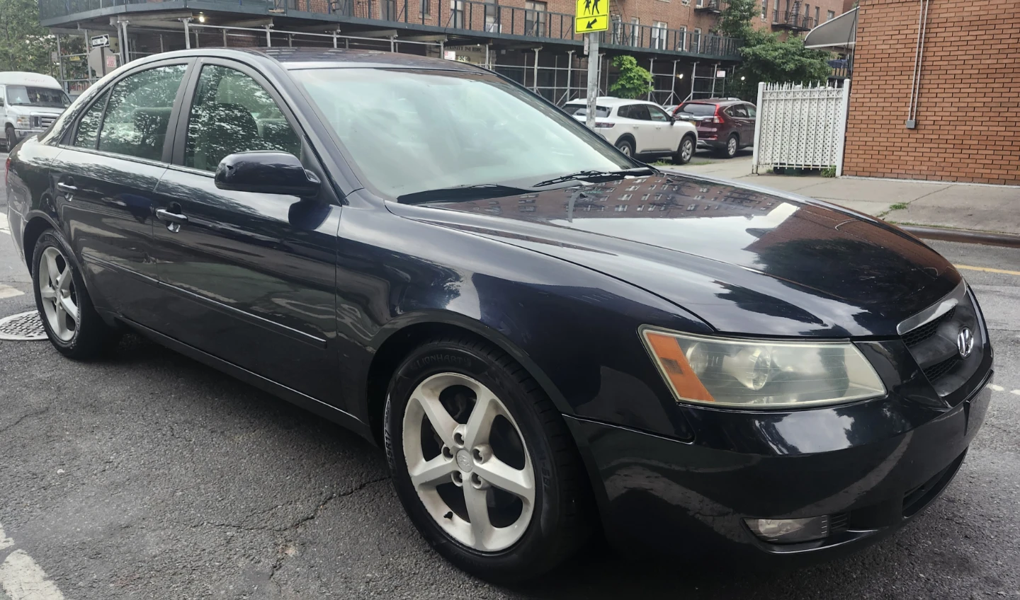 2007 Hyundai Sonata Sedan Dark Blue - photo 2