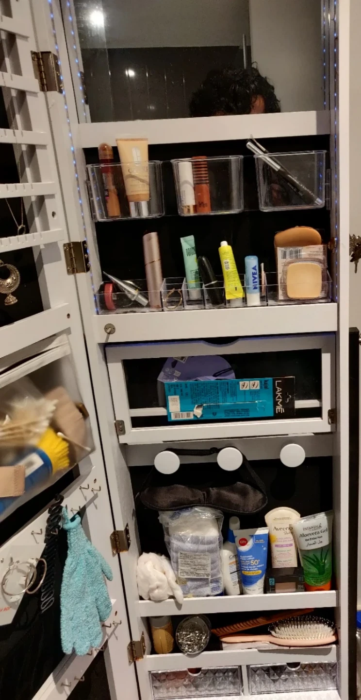 Standing Jewellery Cabinet with LED Lights - photo 3