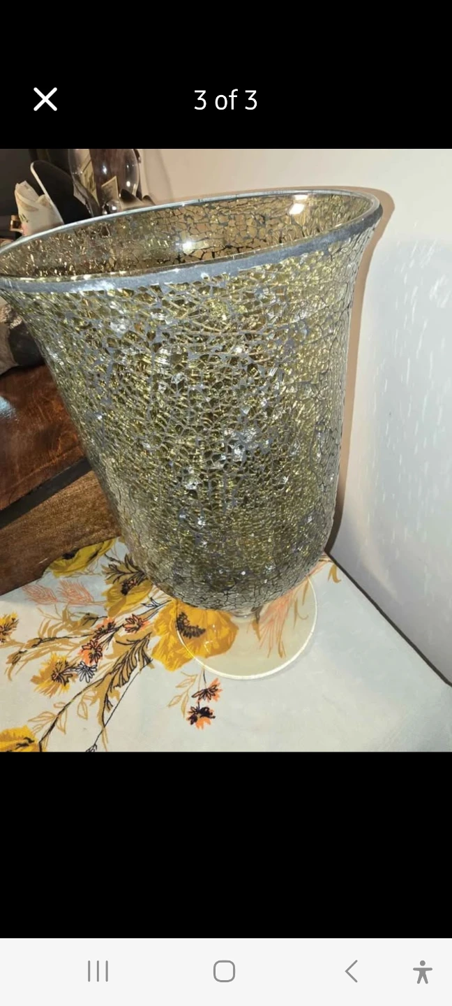 Green mosaic vase - photo 3