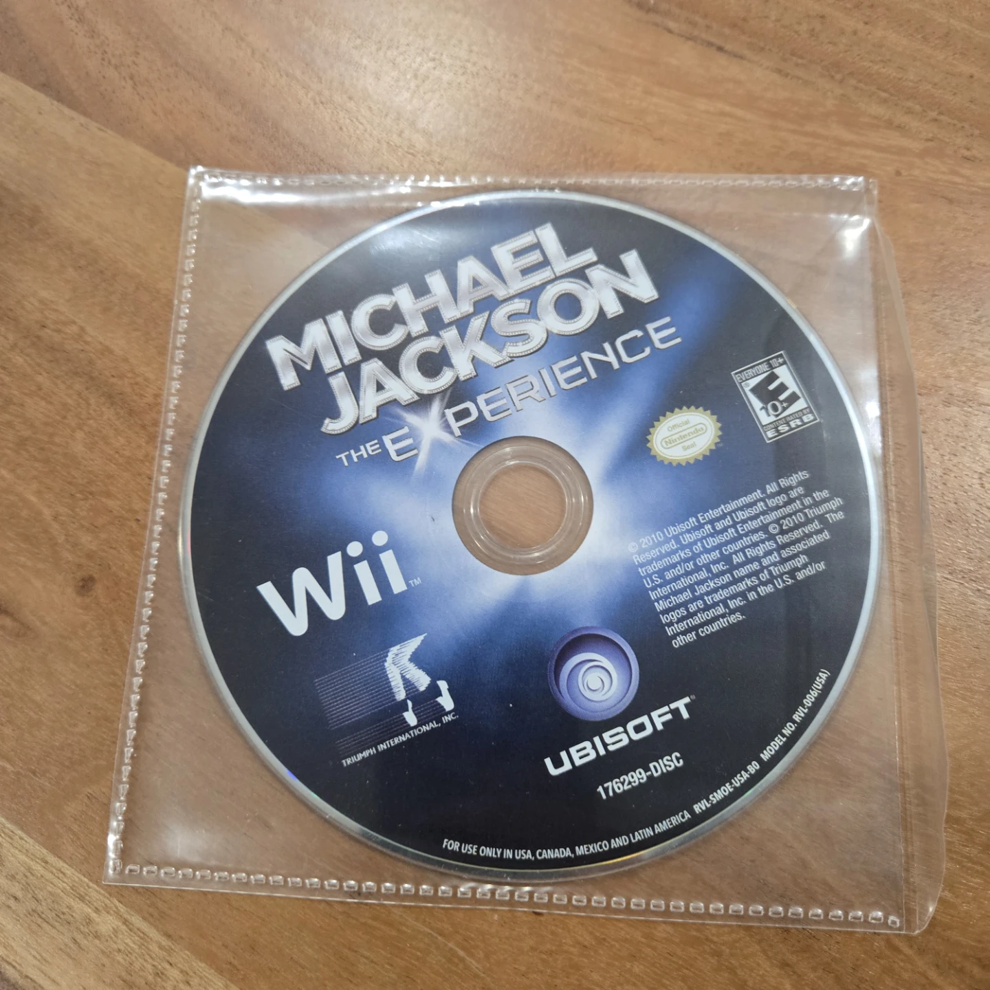 Michael Jackson The Experience Wii game. Working.