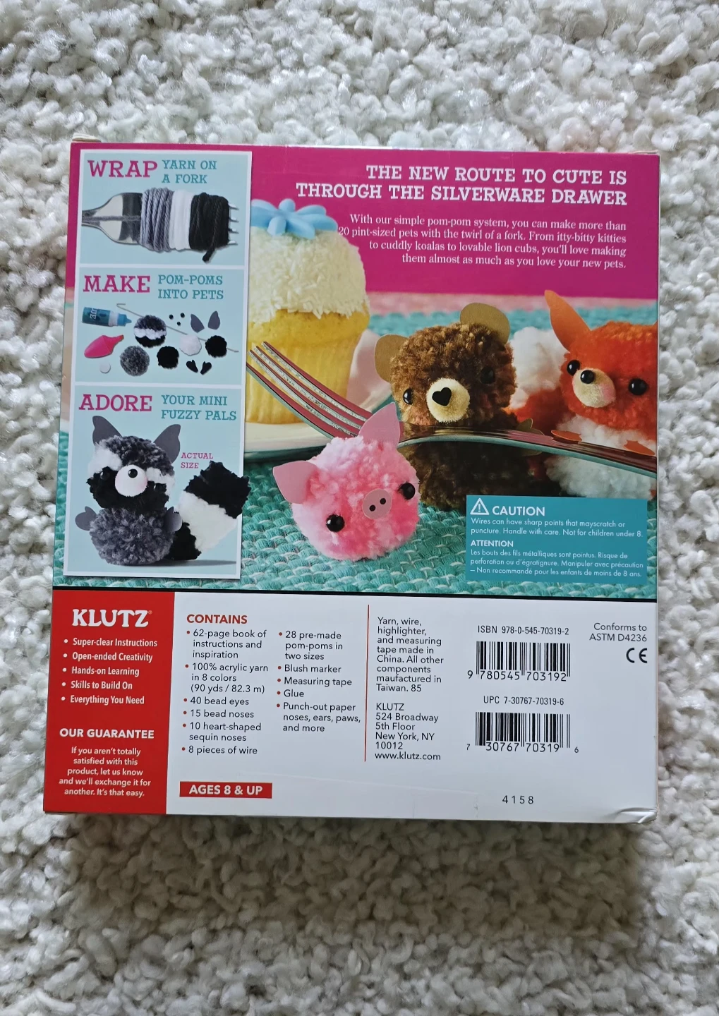New Klutz Mini Pom-Pom Pets Craft Kit - photo 2