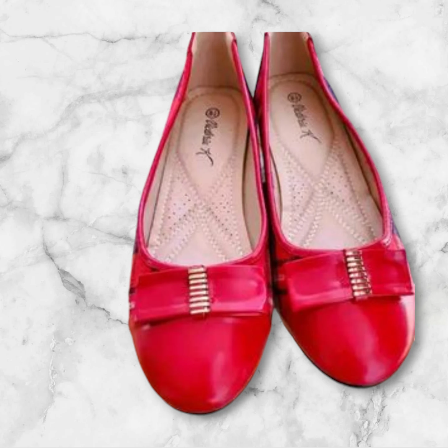 NEW  -SIZE 8.5 -  Red Shoes - photo 2