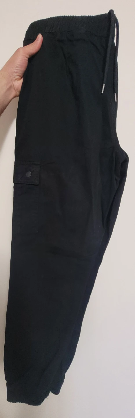 Black Cargo Joggers