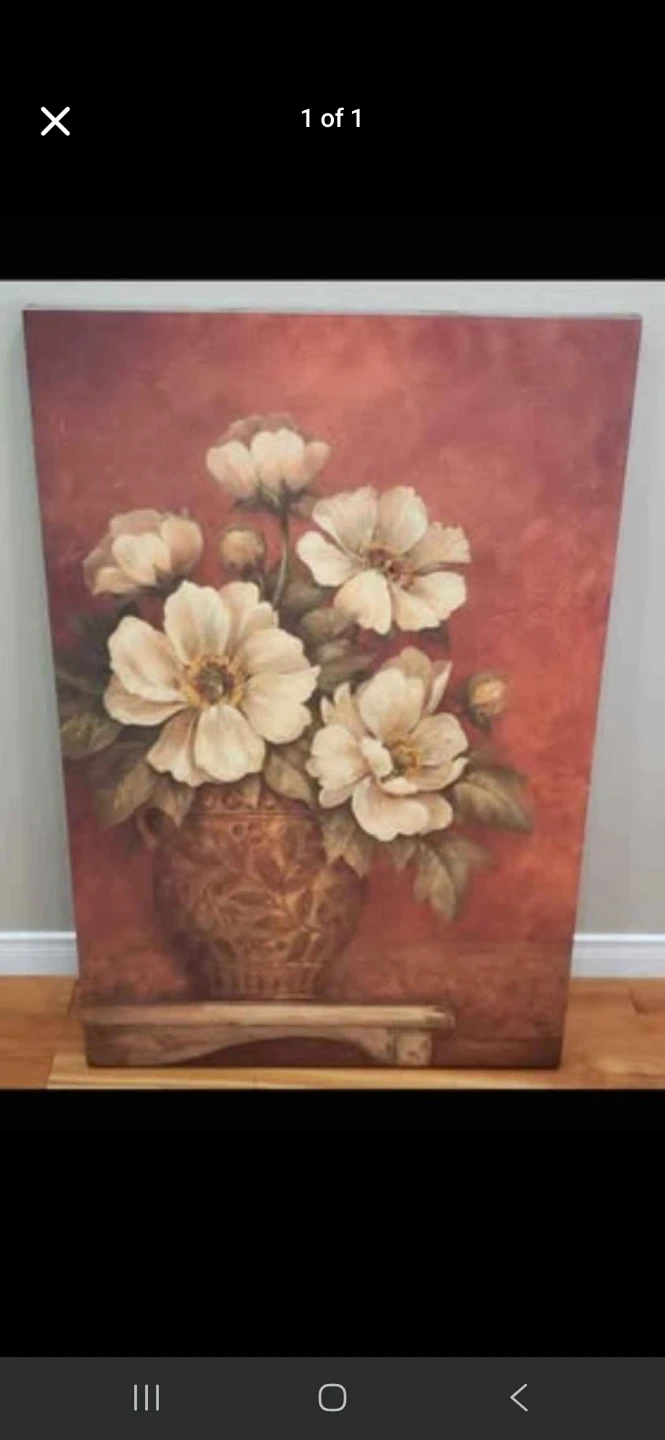 Floral Painting in Decorative Vase