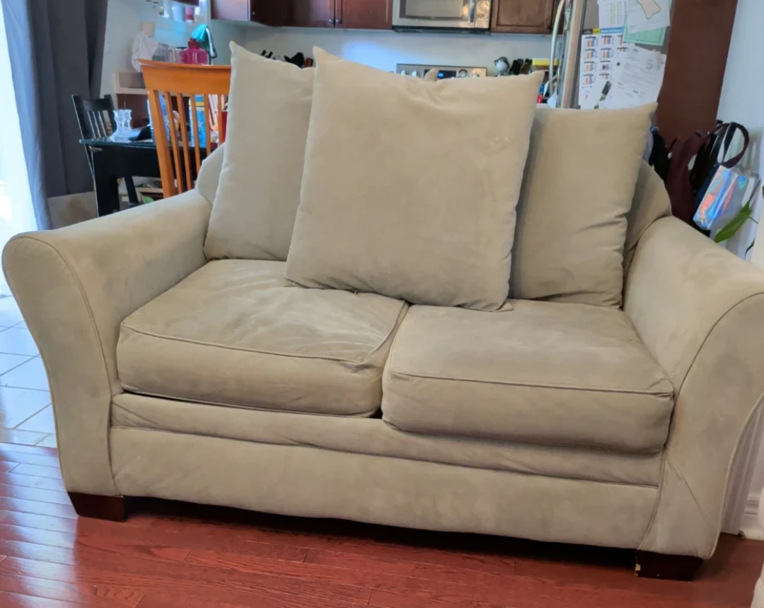 Light Beige Loveseat Sofa