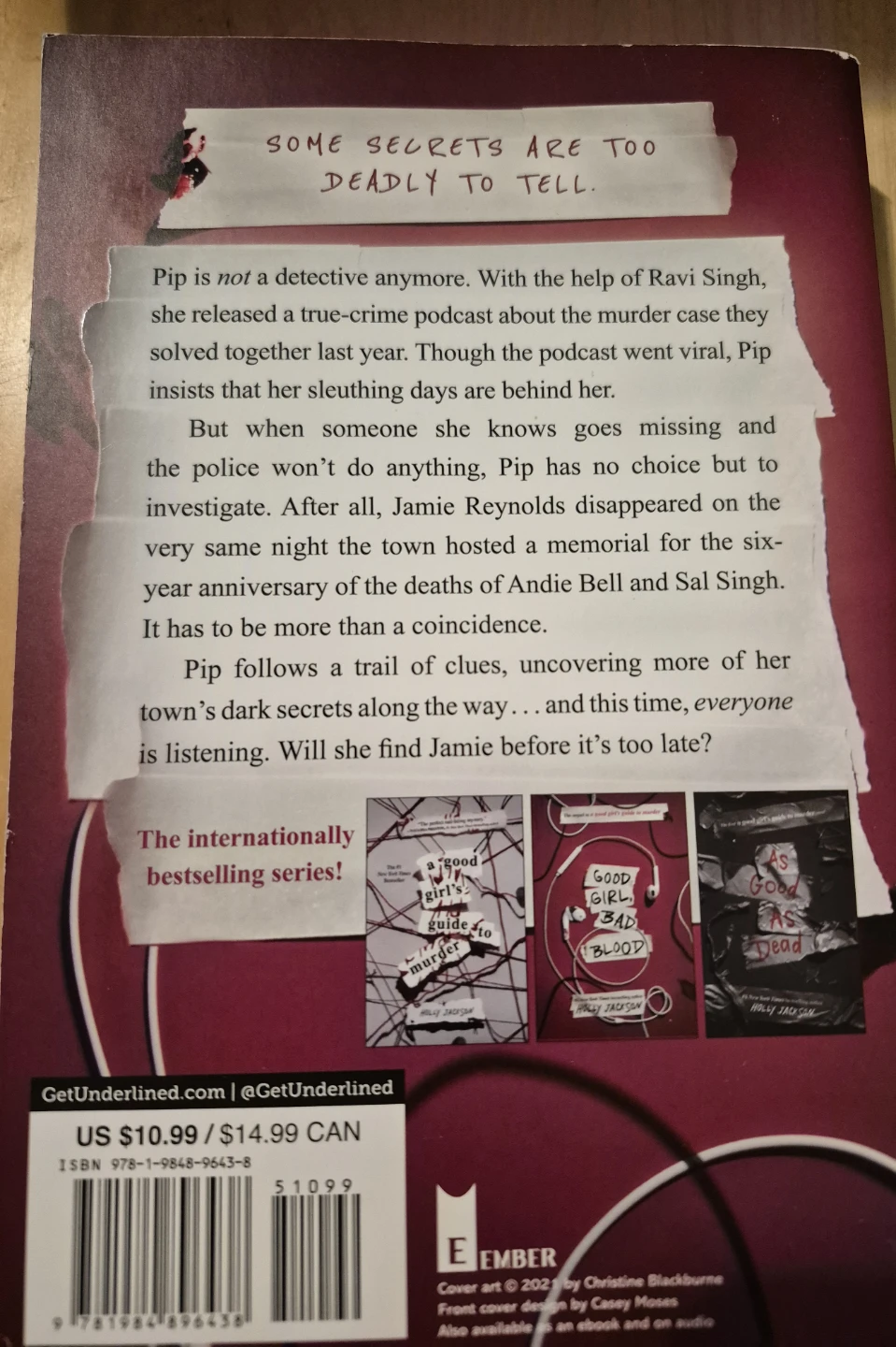 BN)Good Girl, Bad Blood by Holly Jackson Book - photo 2