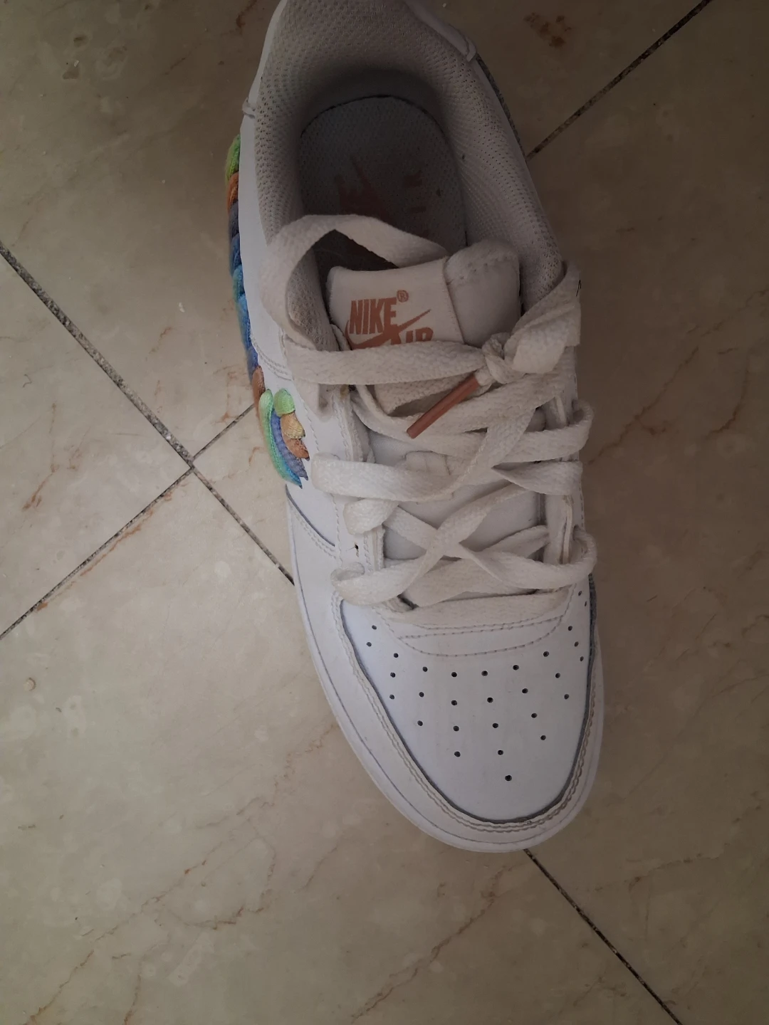 Nike Air Force 1 White Sneakers - photo 2