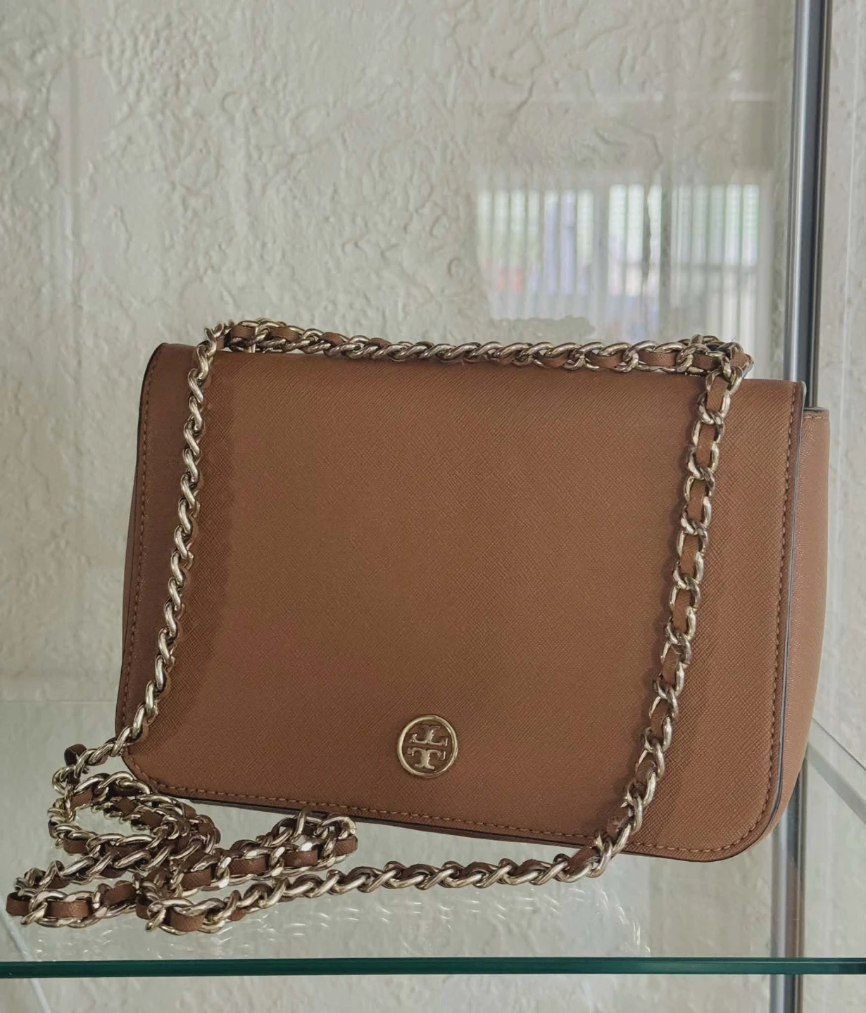 Tory Burch Brown Leather Chain Shoulder Bag - photo 2