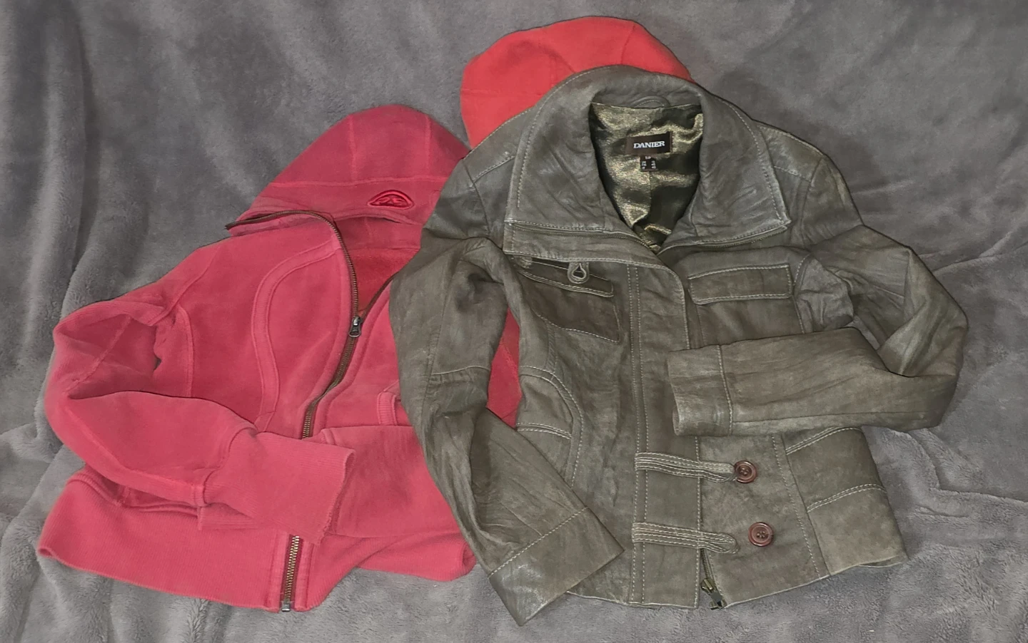 Womans Danier Leather Jacket & Lululemon Hoodies