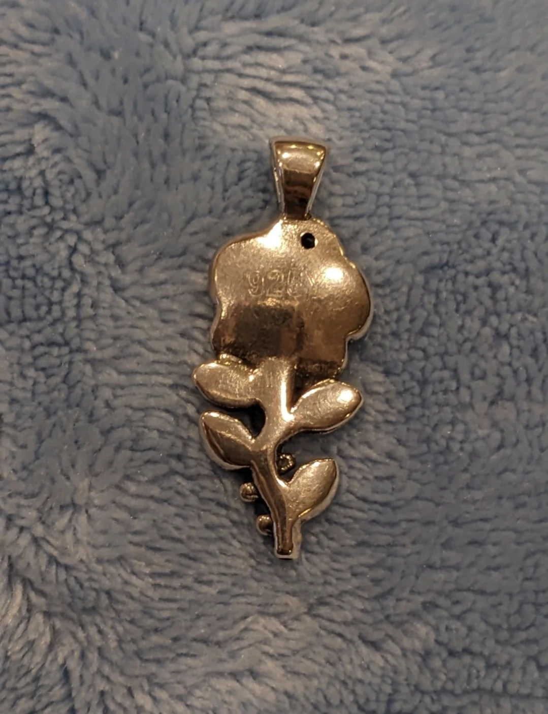 Sterling Silver Rose Flower Pendant - photo 3