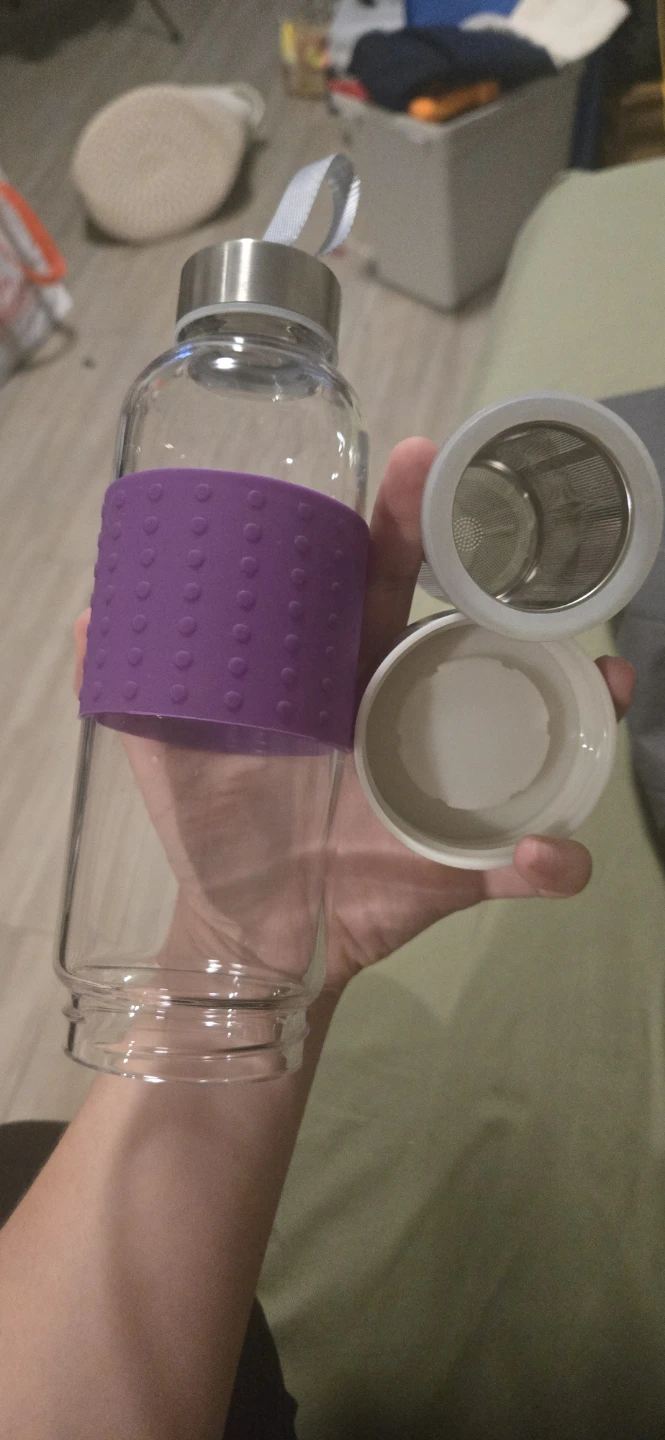 Glass Water Bottle with Infuser - photo 2