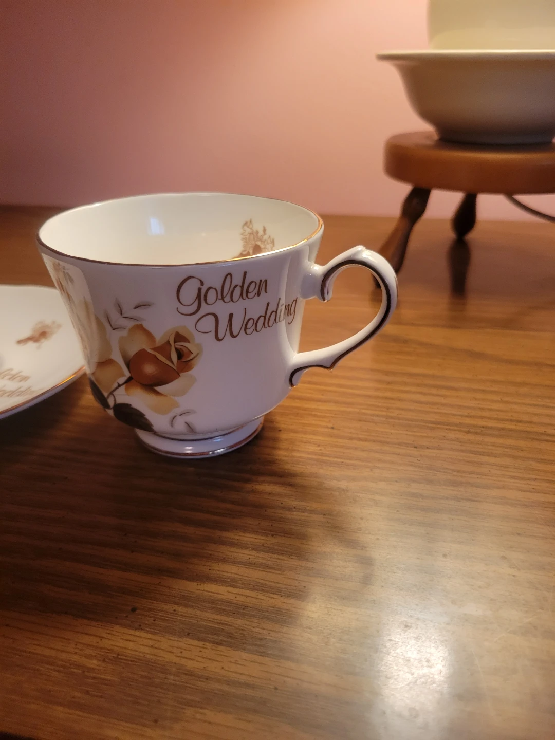 Golden Wedding Teacup and Saucer Set - photo 3