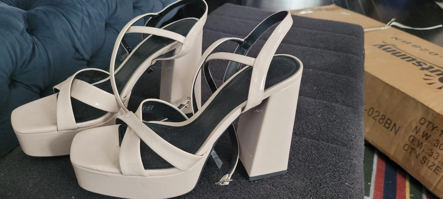 Zara Women's Cream Platform Sandals Size 40 - photo 3