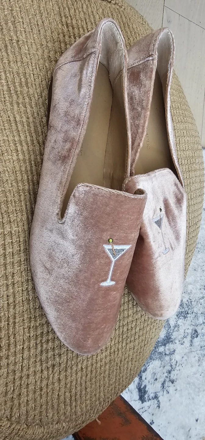 Banana Republic Velvet Martini Loafers - Size 8