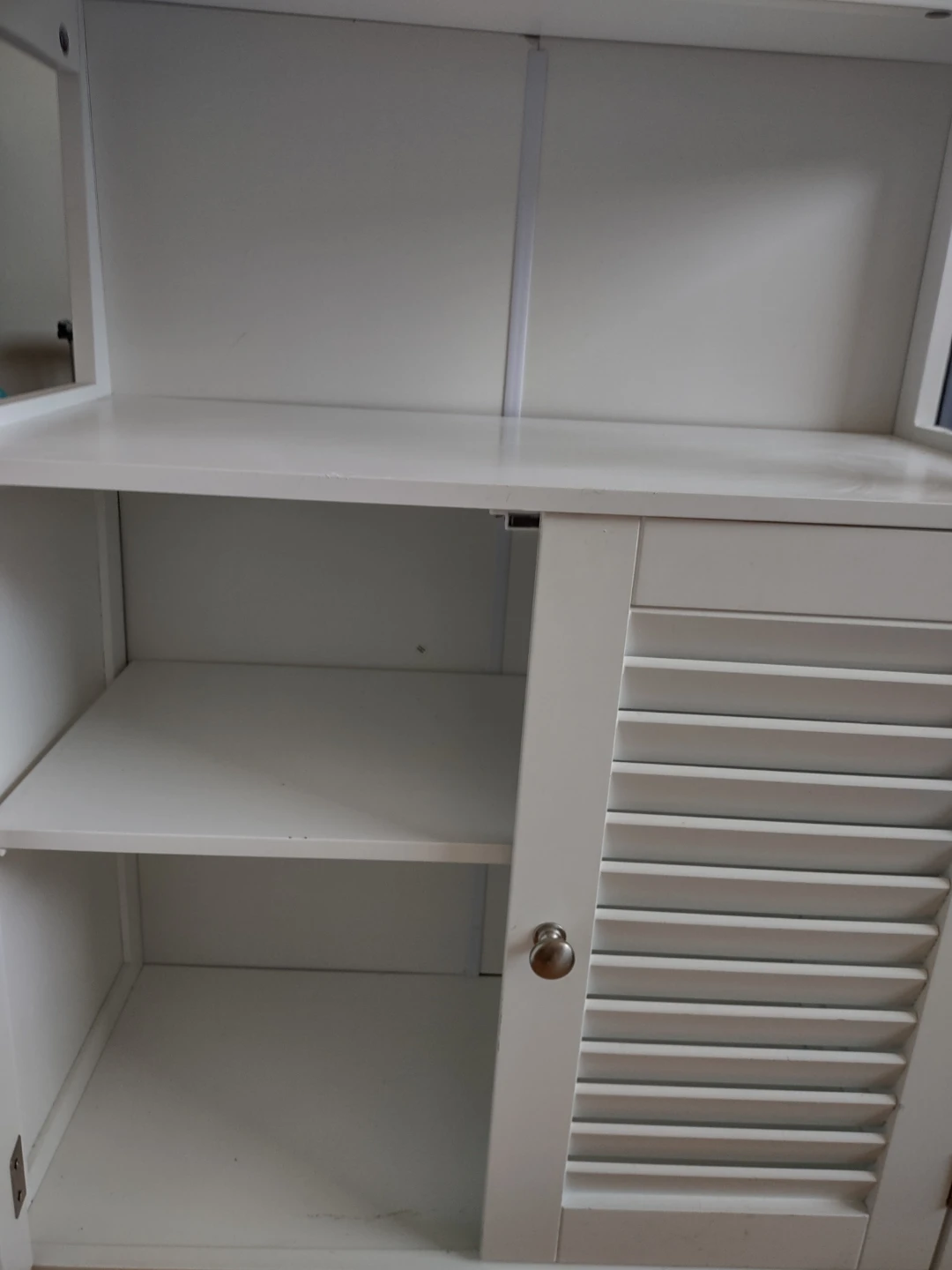 White wooden Cabinet with Double Doors - photo 3