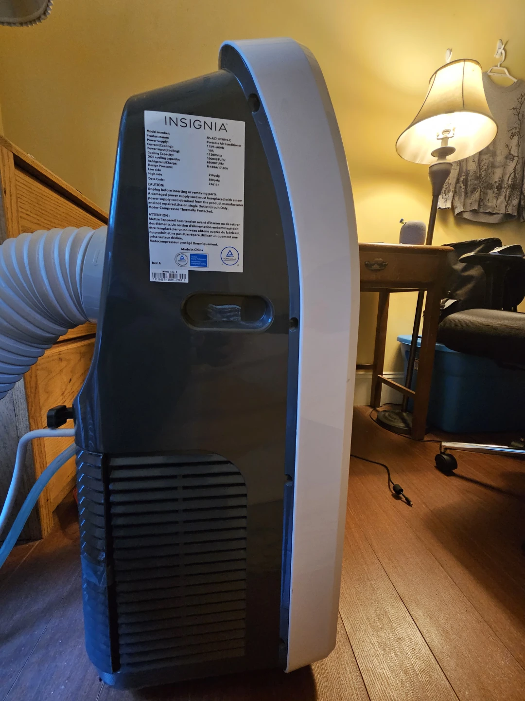 Insignia Portable Air Conditioner with Exhaust Hose and Frame - photo 2