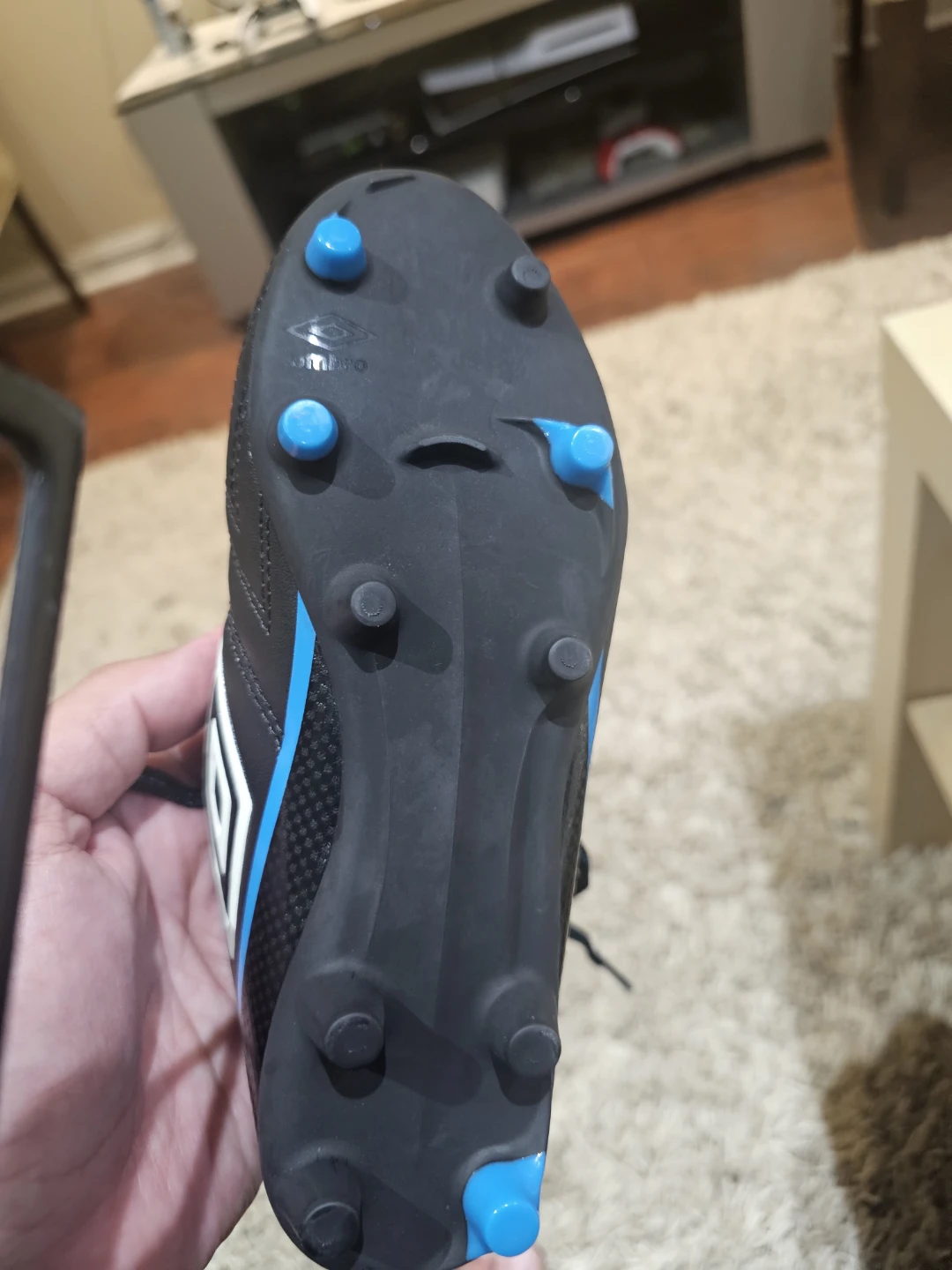Umbro Stadia Soccer Cleats - Black/Blue - photo 3
