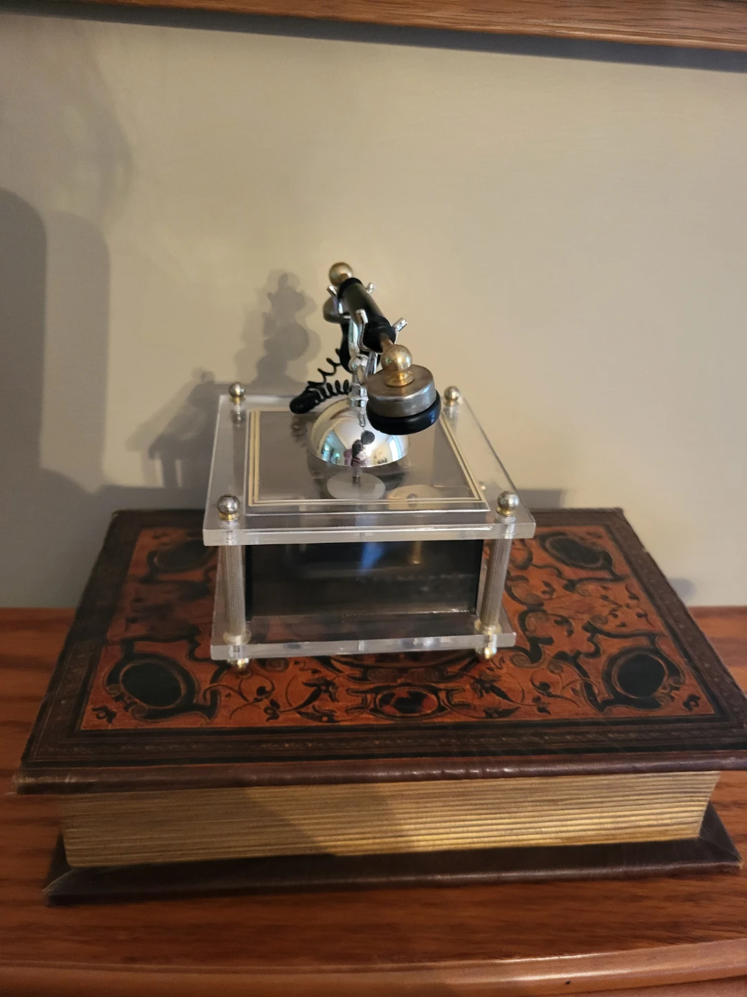 Vintage Rotary Phone Music Box