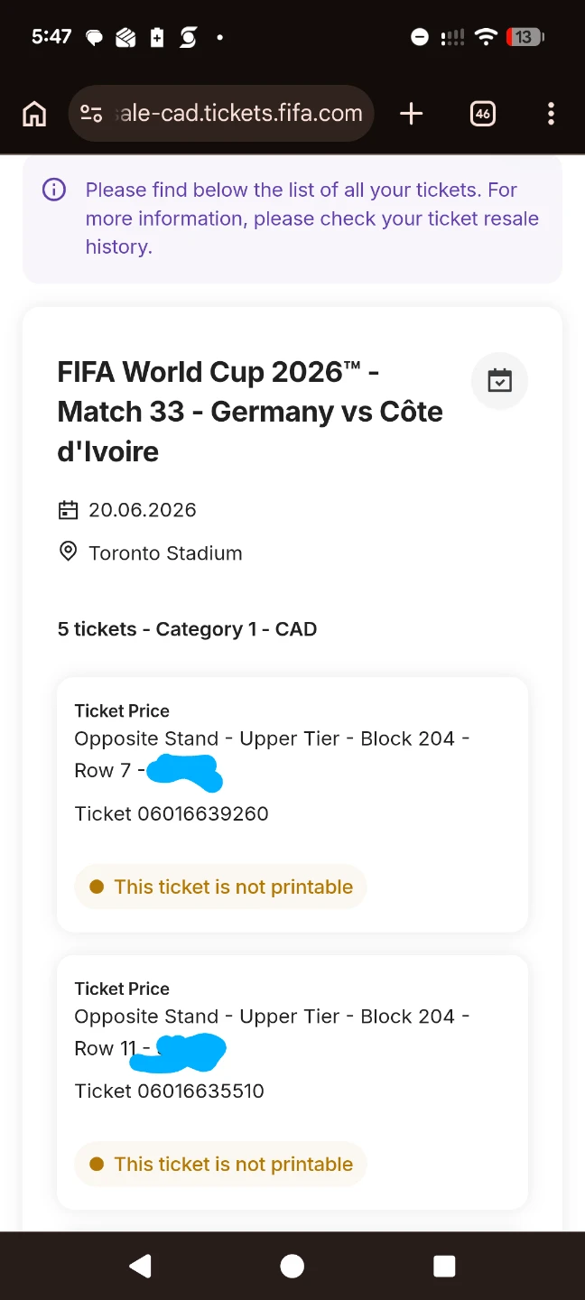 FIFA World Cup 2026 Tickets - Germany vs Côte d'Ivoire - photo 2