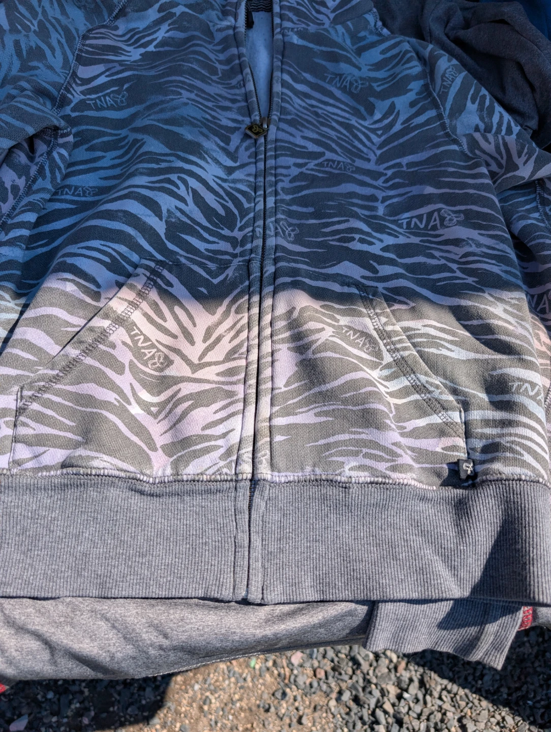 TNA Zebra Print Full Zip Hoodie - photo 2