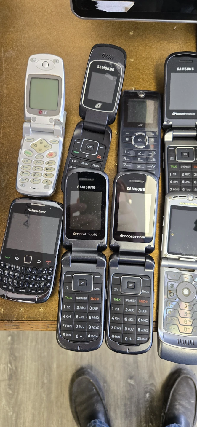 Assorted Older Mobile Phones and Accessories