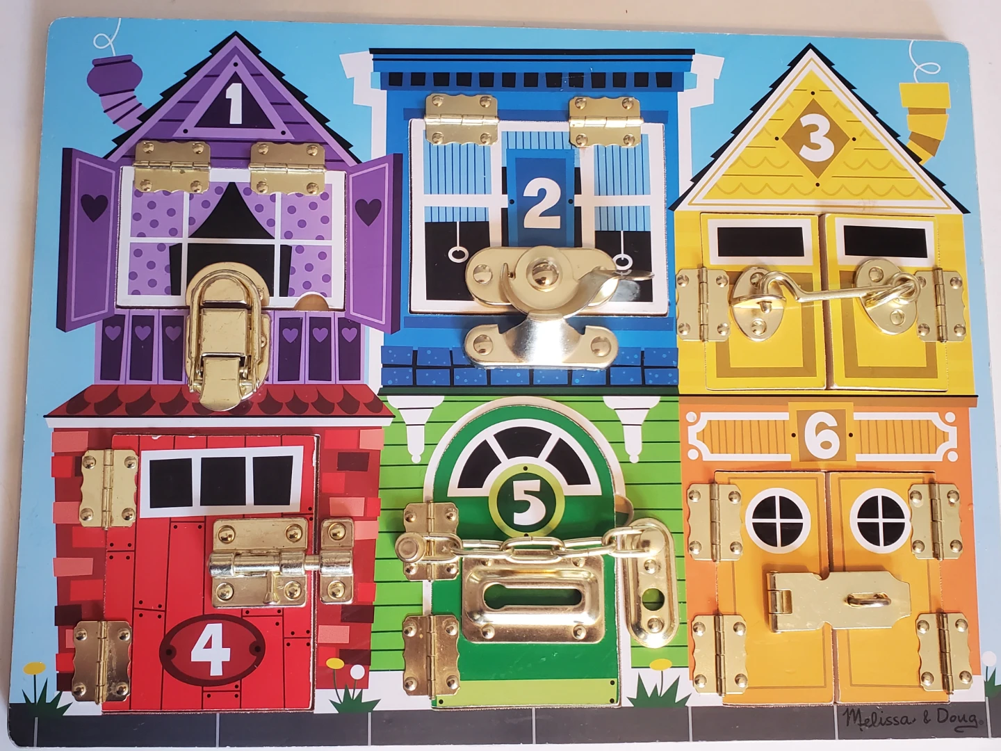 Melissa and Doug Latches Wooden Activity Board