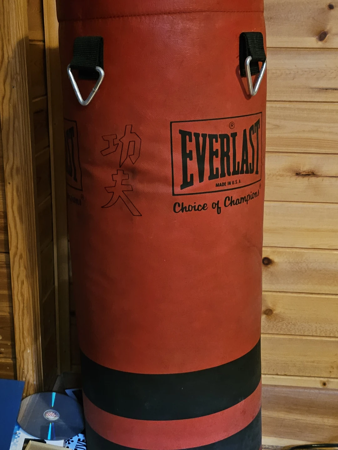 Everlast Red Punching Bag
