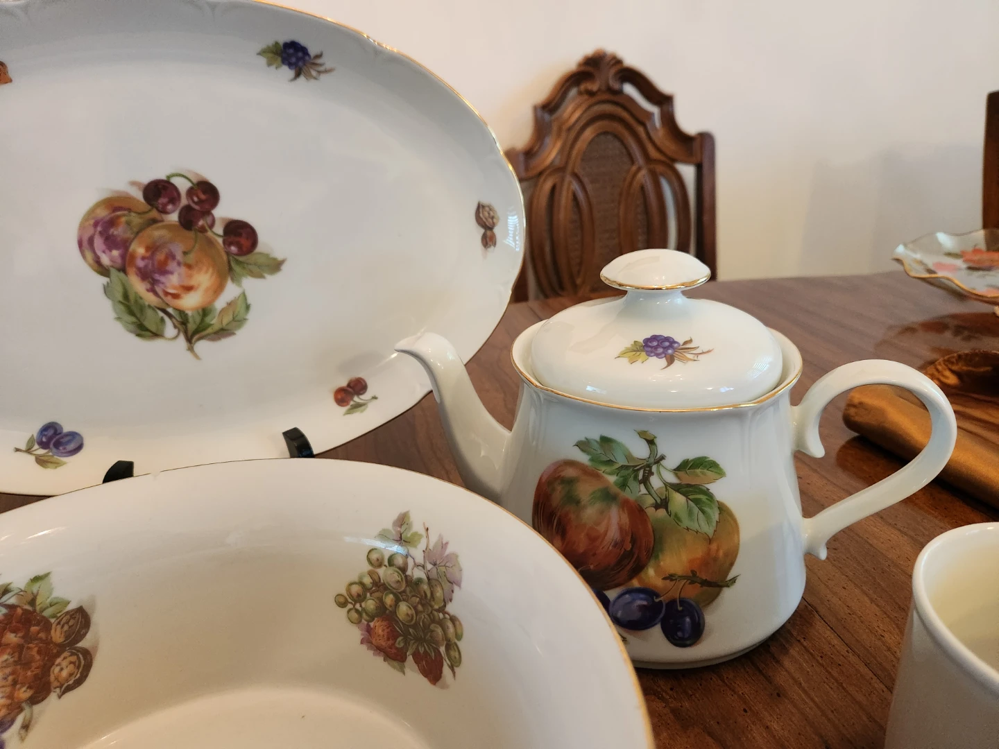 Vintage Fruit Pattern Tea Set - photo 5