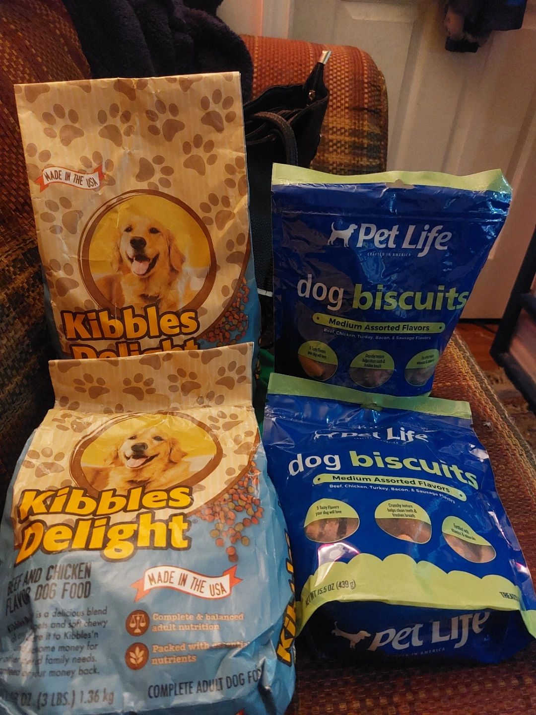 Kibbles Delight Dog Food and Pet Life Dog Biscuits