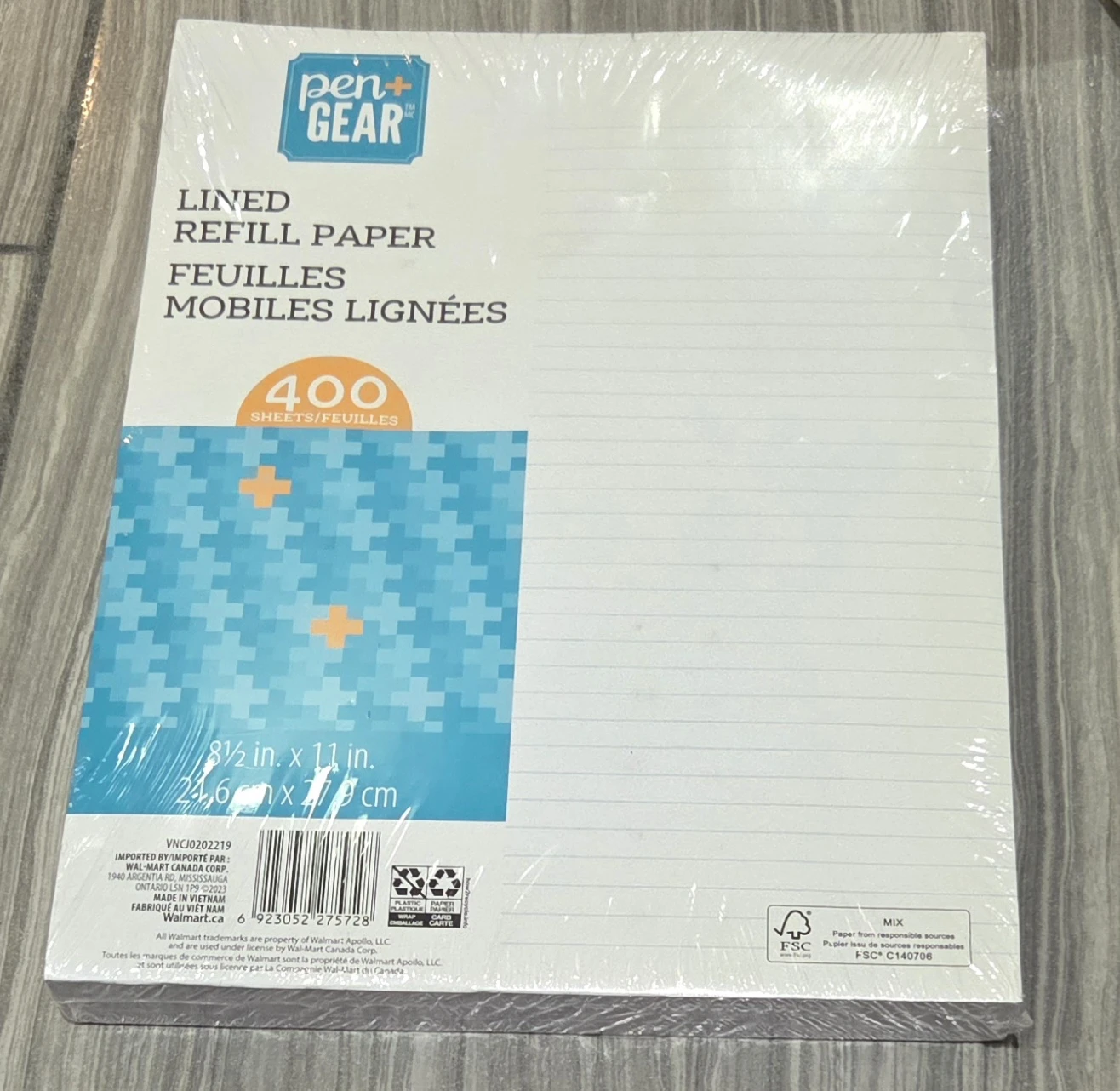 Pen+Gear Lined Refill Paper - 400 Sheets