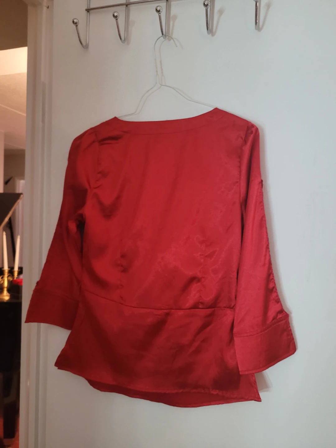 Seduction Red Wrap Top - Medium - photo 2