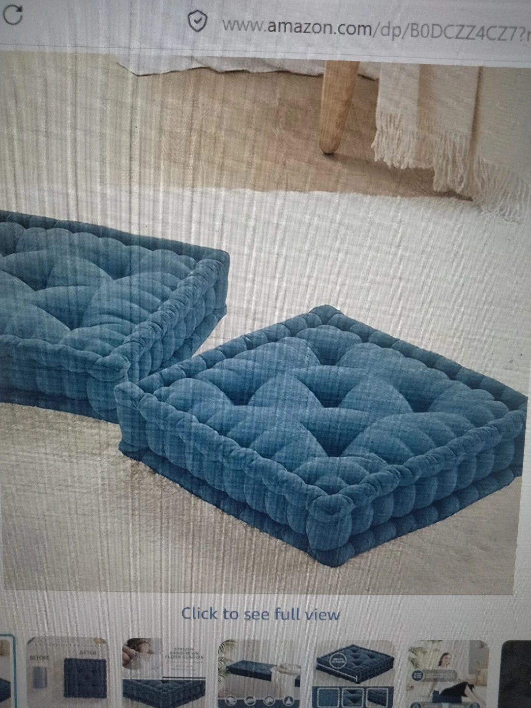 Floor pillow set