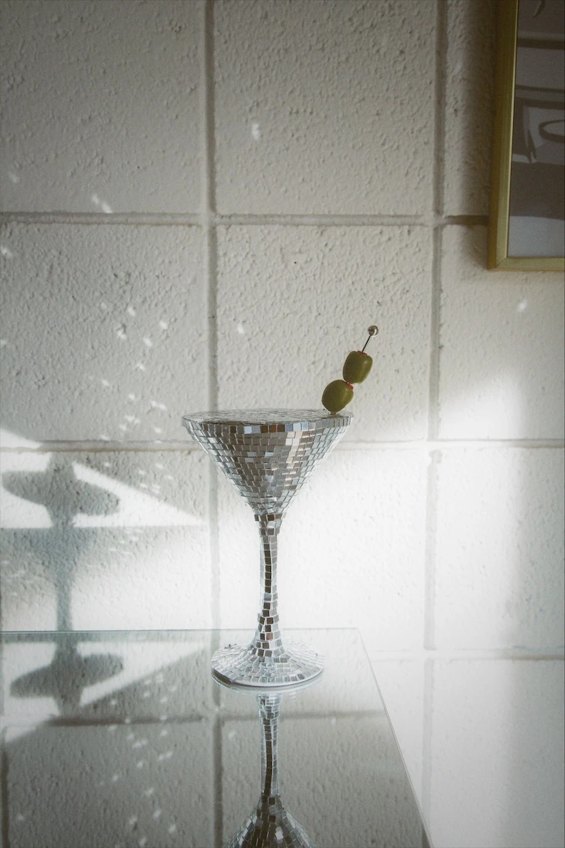 Martini Glass Disco Ball Decor⚽️ - photo 3