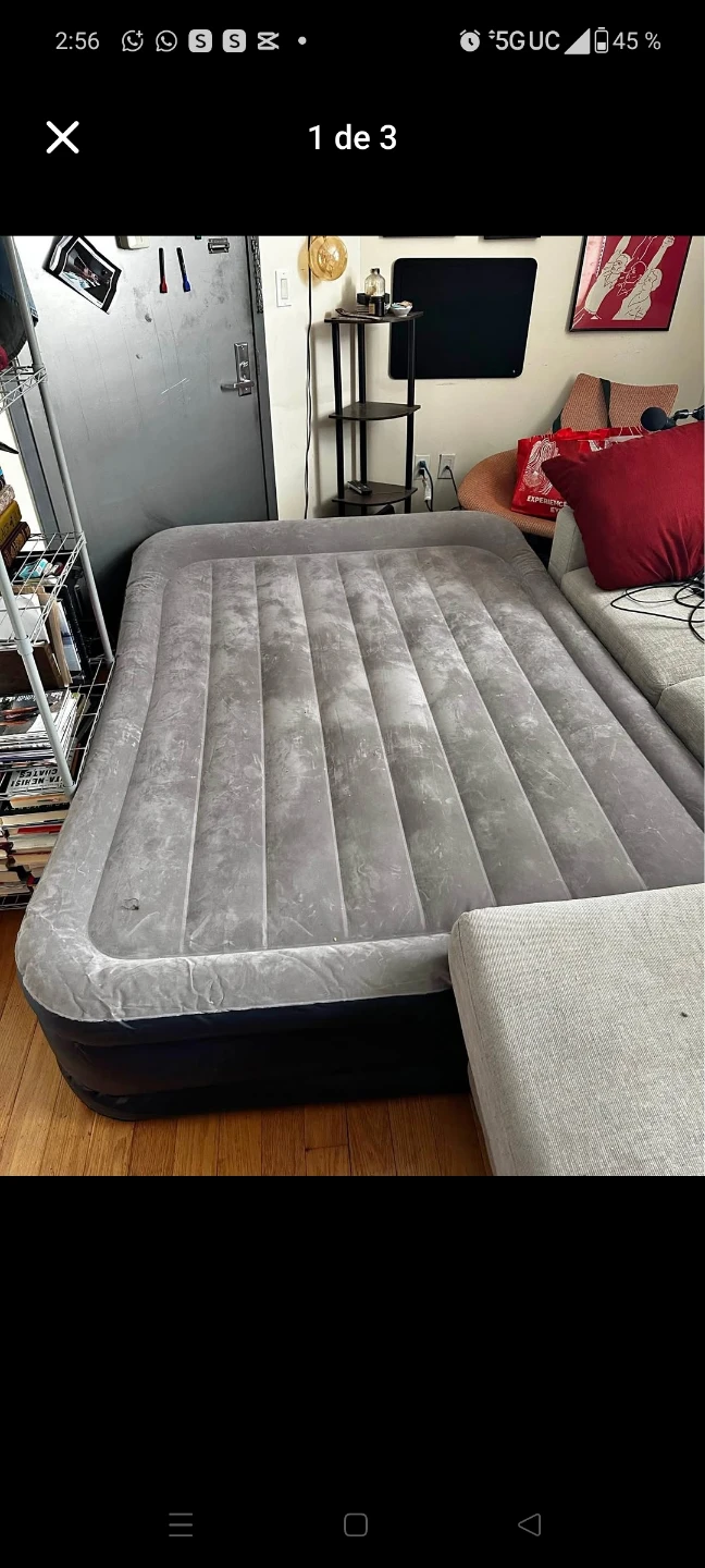 Intex Queen Size Air Mattress with Built-in Pump - photo 2