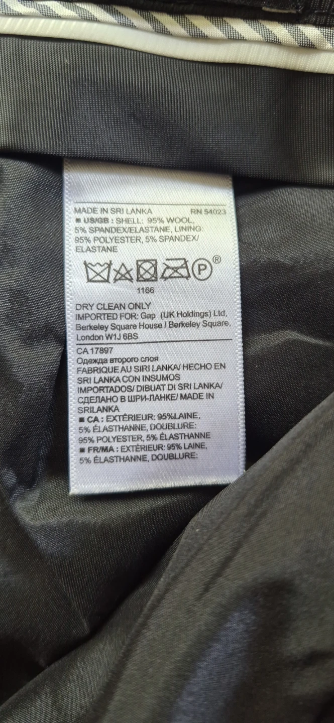 Banana Republic Black Wool Blend Dress Pants Size 8 - photo 4
