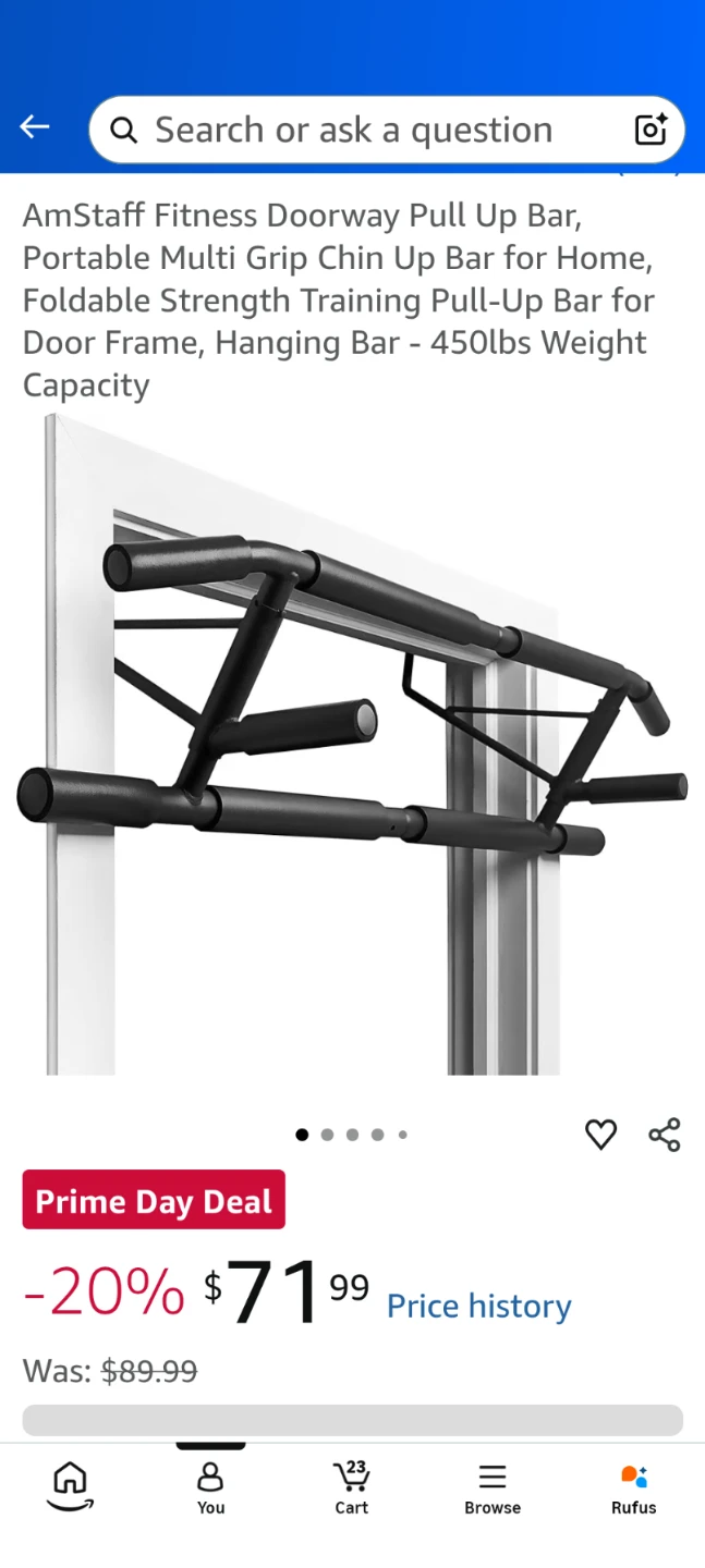 AmStaff Fitness Doorway Pull Up Bar