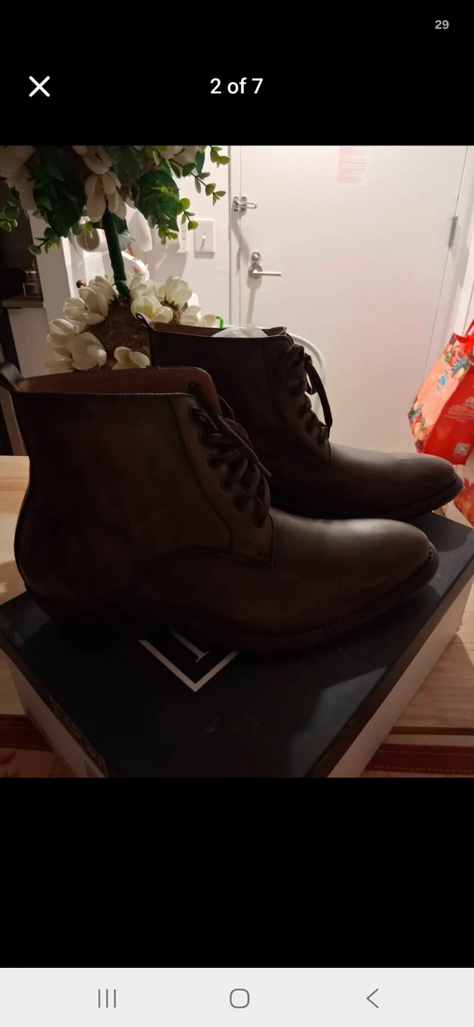 Capori Italy Brown Leather Lace-Up Boots (Men) - photo 2