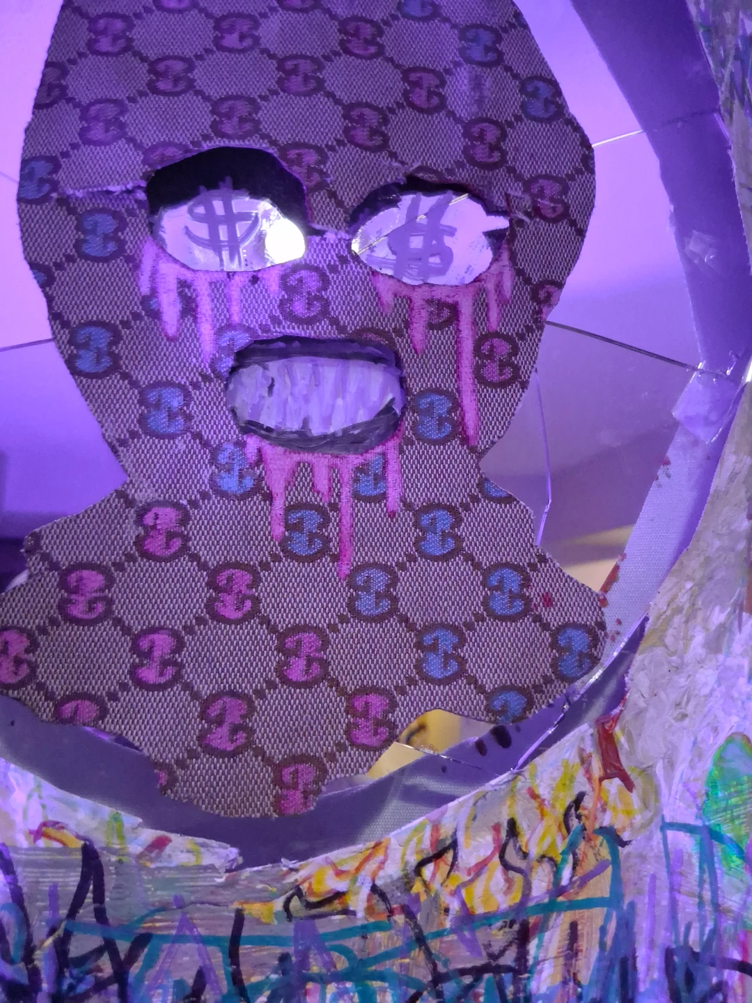 Artwork with Gucci Balaclava and LE(t)GO Figure - photo 3