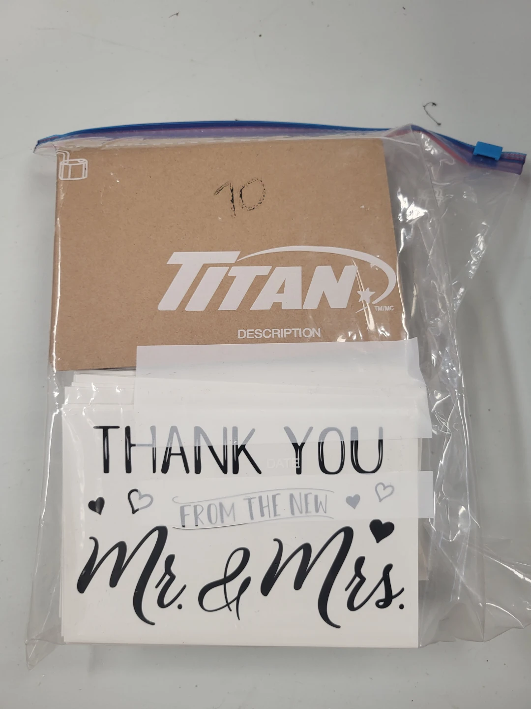 Wedding Thank You Cards with Envelopes