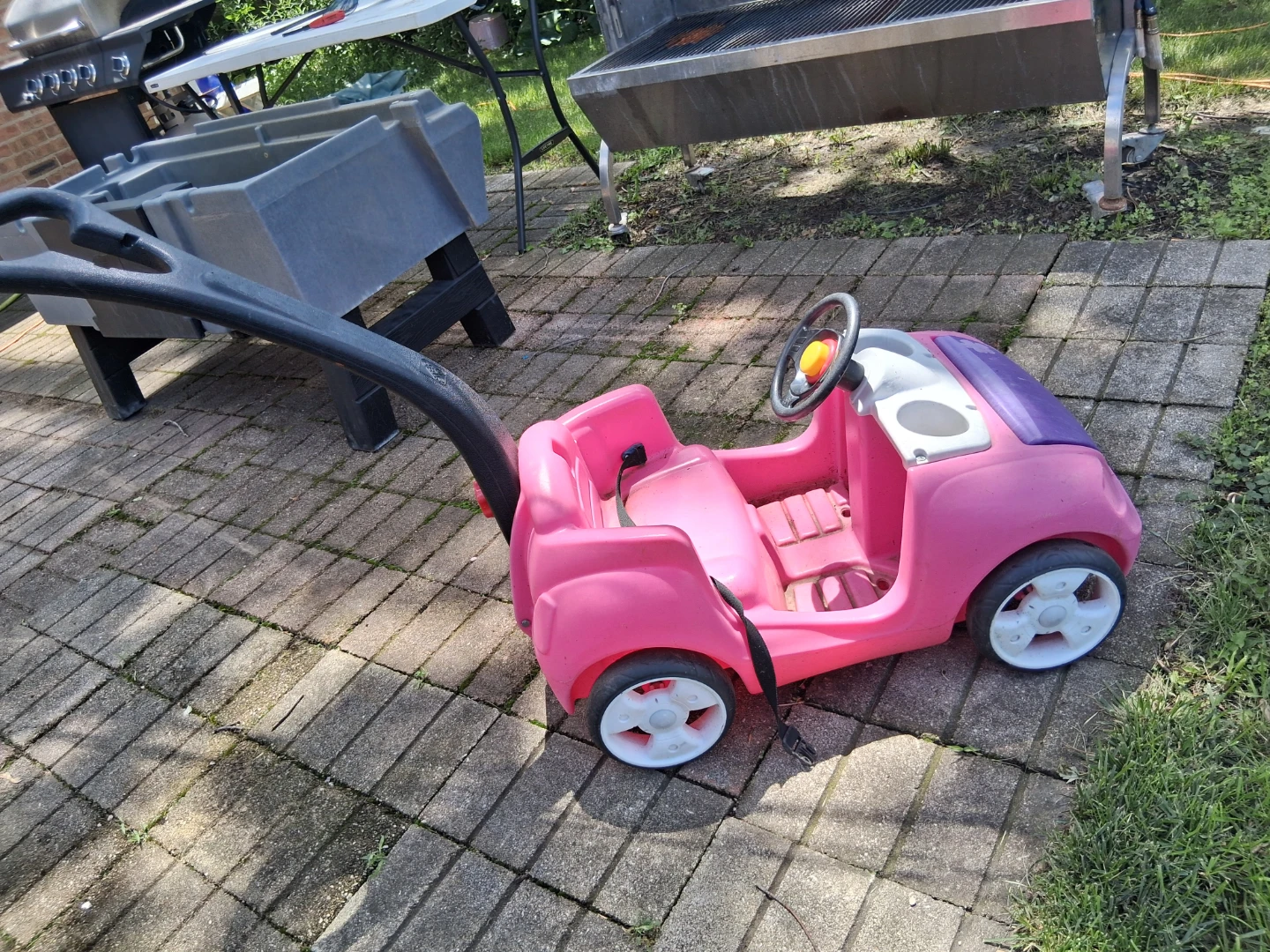 Pink Ride-On Push Car Toy