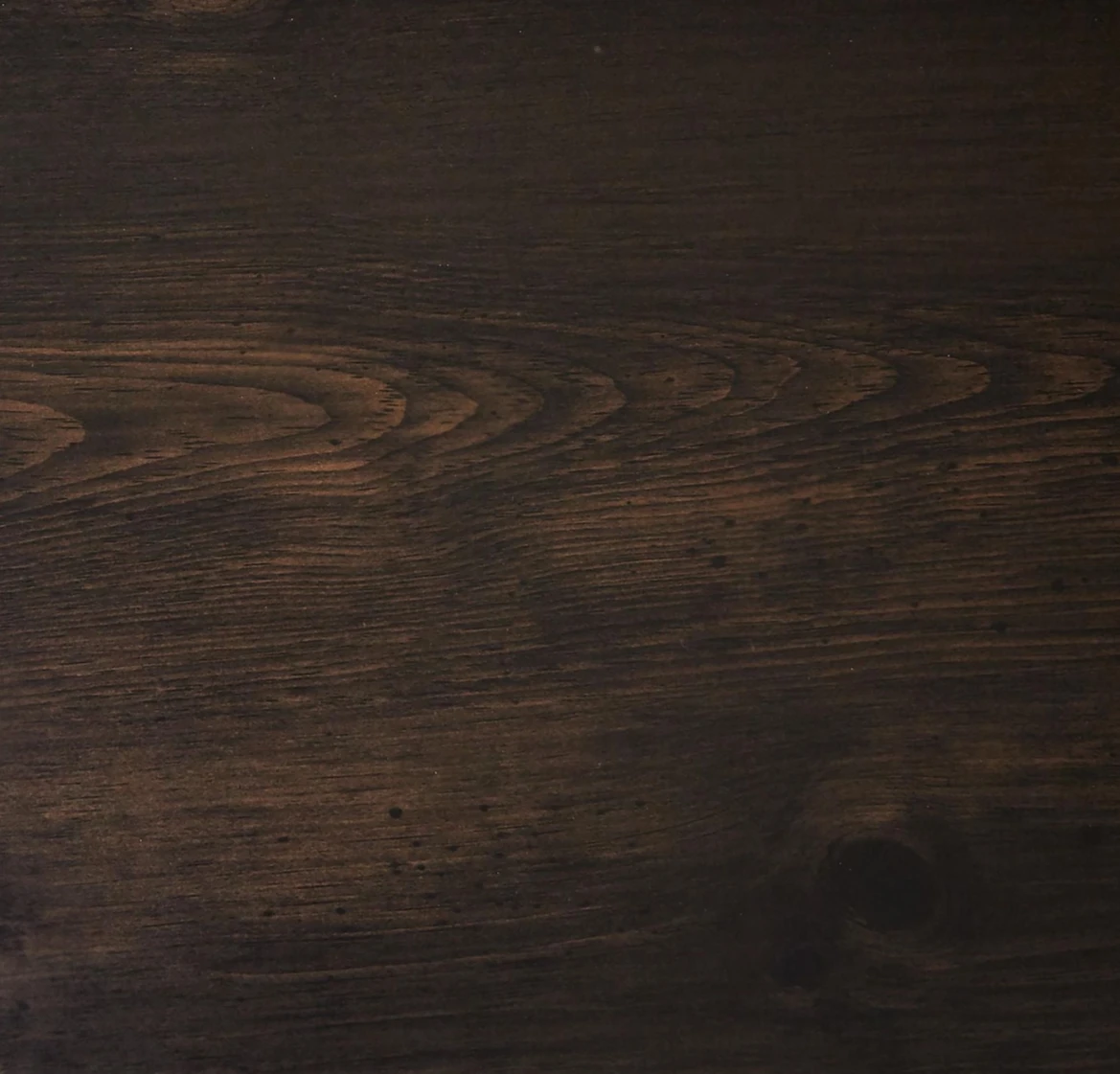 Dark Wood Nightstand with Drawer - photo 2