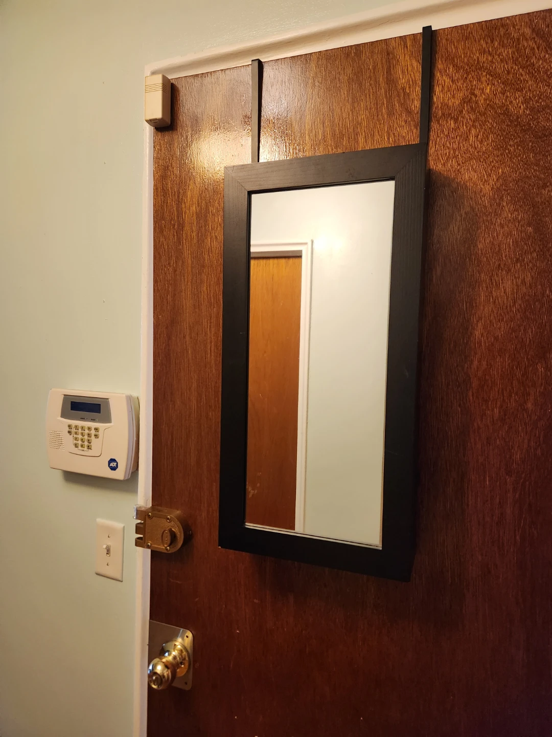 Black Wall Mount Jewelry Organizer Mirror