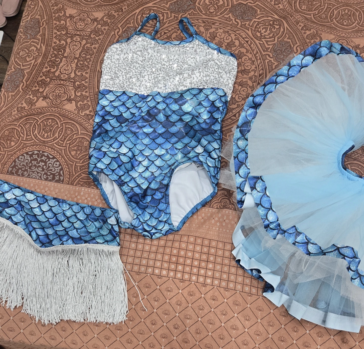 Mermaid Costume Set with Tutu .