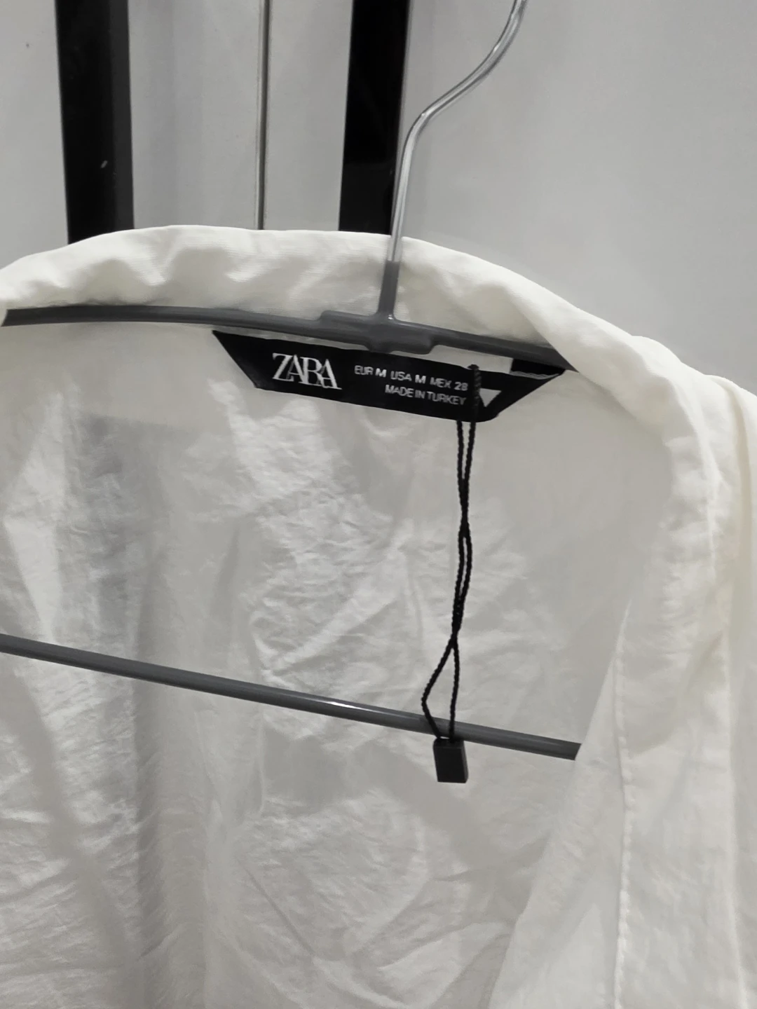 ZARA White Cropped Shirt