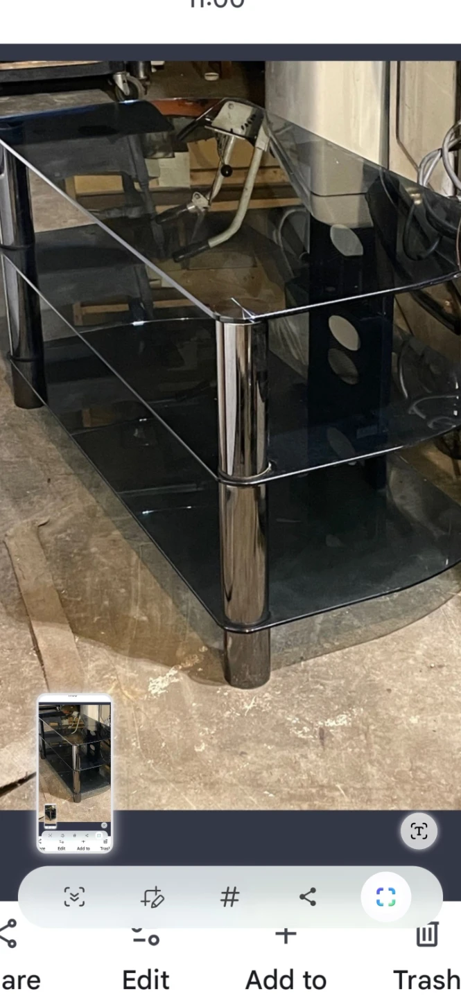 Glass and Chrome TV Stand/Media Console - photo 3